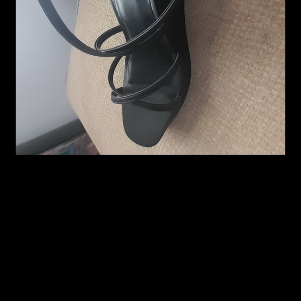 Wild Fable Black Strappy Heels